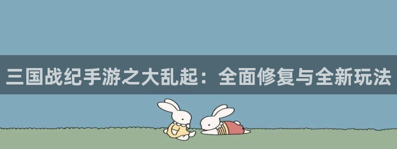巅峰国际下载：三国战纪手游之大乱起：全面修复与全新玩法