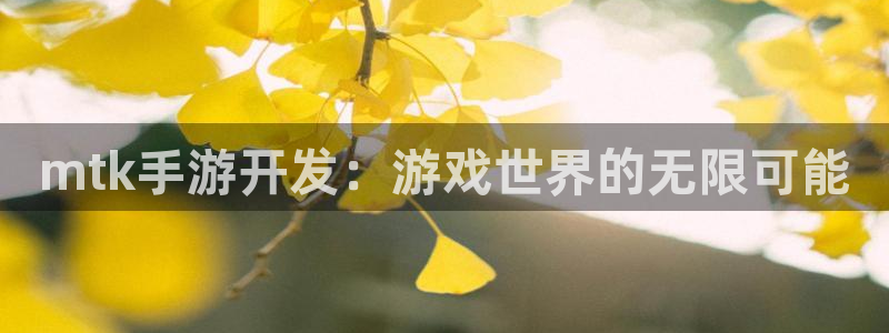 巅峰国际首页：mtk手游开发：游戏世界的无限可能